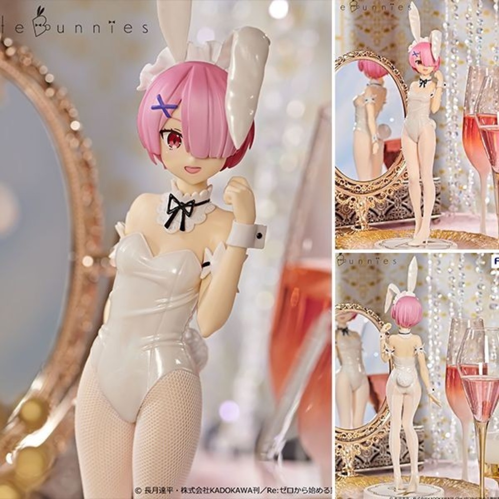 RE:ZERO -STARTING LIFE IN ANOTHER WORLD BICUTE BUNNIES FIGURE - RAM FIGURINE NIB